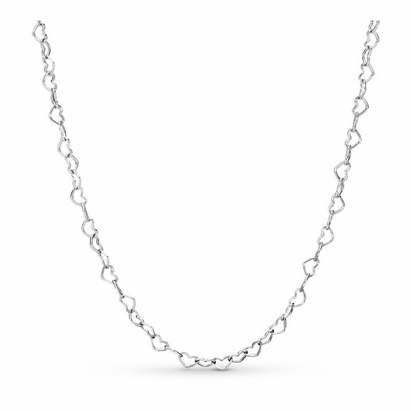 Pandora Joined Hearts Necklace - Sterling Silver - Canada | NK6238VB